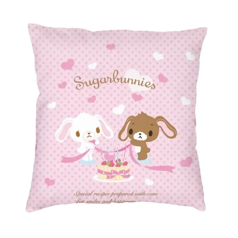 

Sugarbunnies Cushion Cover Double Side Print Anime Manga Throw Pillow Case for Sofa Fashion Pillowcase Home Decoration