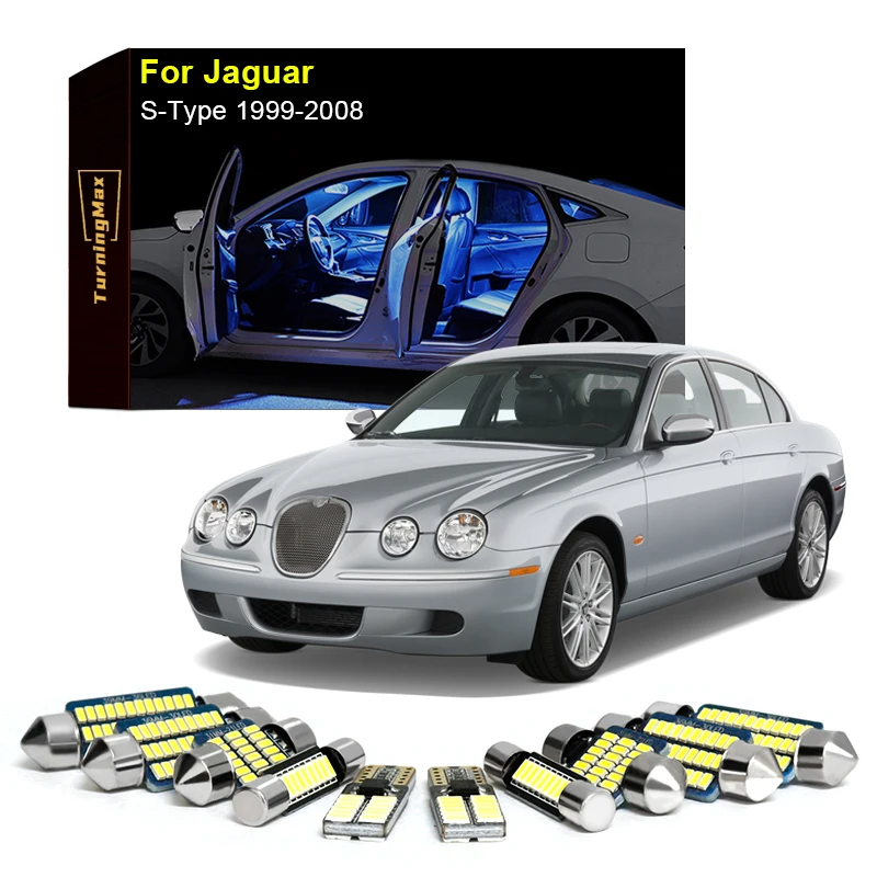

Canbus Interior Lighting LED Bulbs Kit Package For Jaguar S-Type 1999-2008 Trunk Dome Reading Lights Indoor Lamp Car Accessories