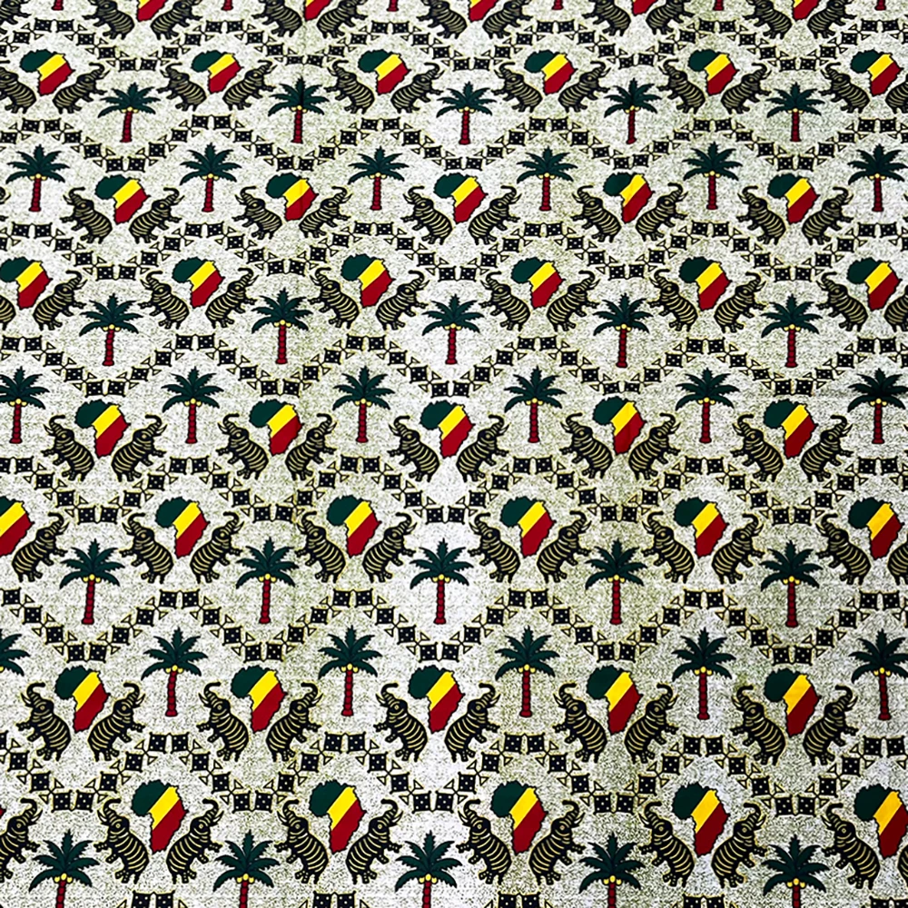 High Quality African Ankara Printed Wax Fabric Handmade DIY Material Polyester