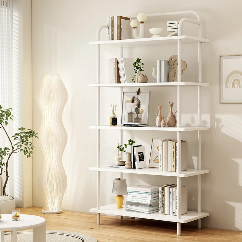 Armadio Organizer Scaffale Portariviste In Metallo Scaffale Bianco Trucco Organizzatore Impalcatura Libreria Morden Mobili Yn50Bs