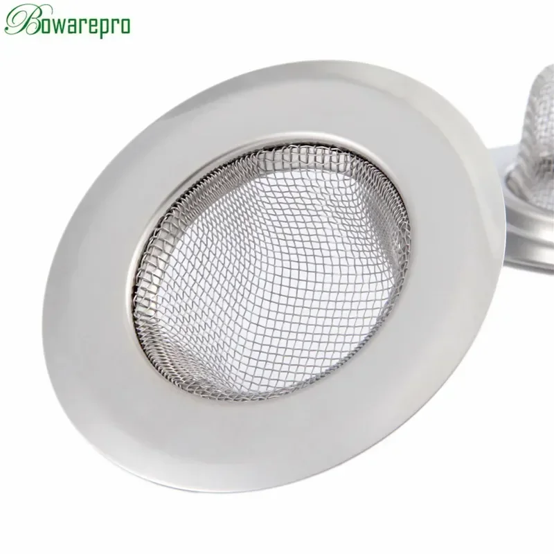 Shower Drain Hole Filter Trap Steel Bath Catcher Stopper Metal Sink Strainer Bathroom Plug Filter 11/9/7cm
