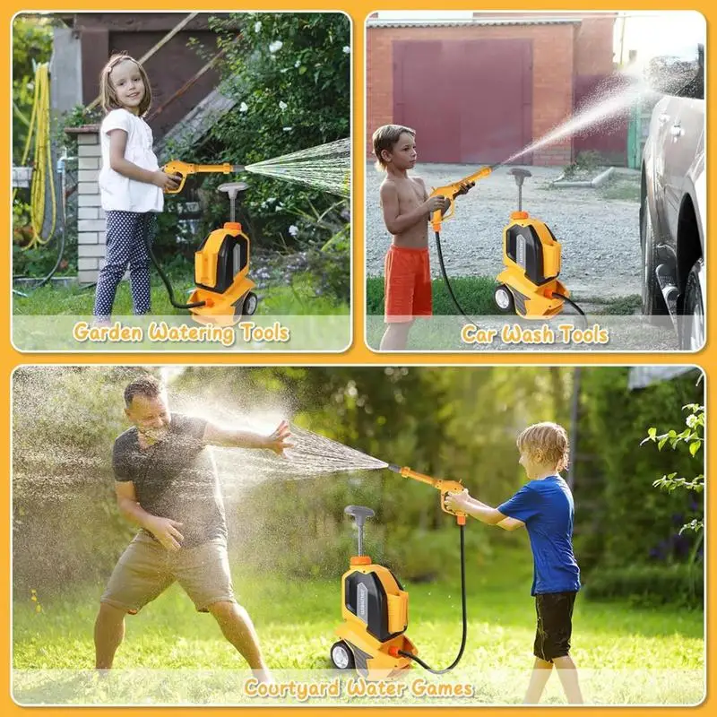 Kids Car Washer Toy Children Toy Car Washer Water Pressure Boys Girls Role-Play Cleaning Toys Spraying and Misting Washer for 5