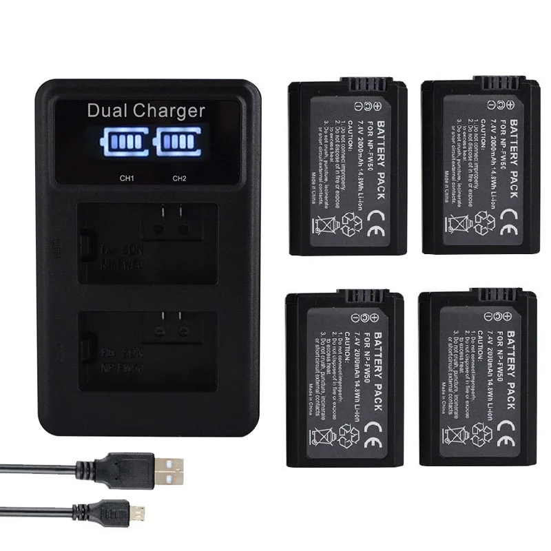 ENEGON NP-FW50 Triple Caricabatteria per NP-FW50 Batteria compatibile con Sony Alpha 7 A7, A7II ENEGON NP-FW50 Triple Caricabatteria per NP-FW50 Batteria compatibile con Sony Alpha 7 A7, A7II