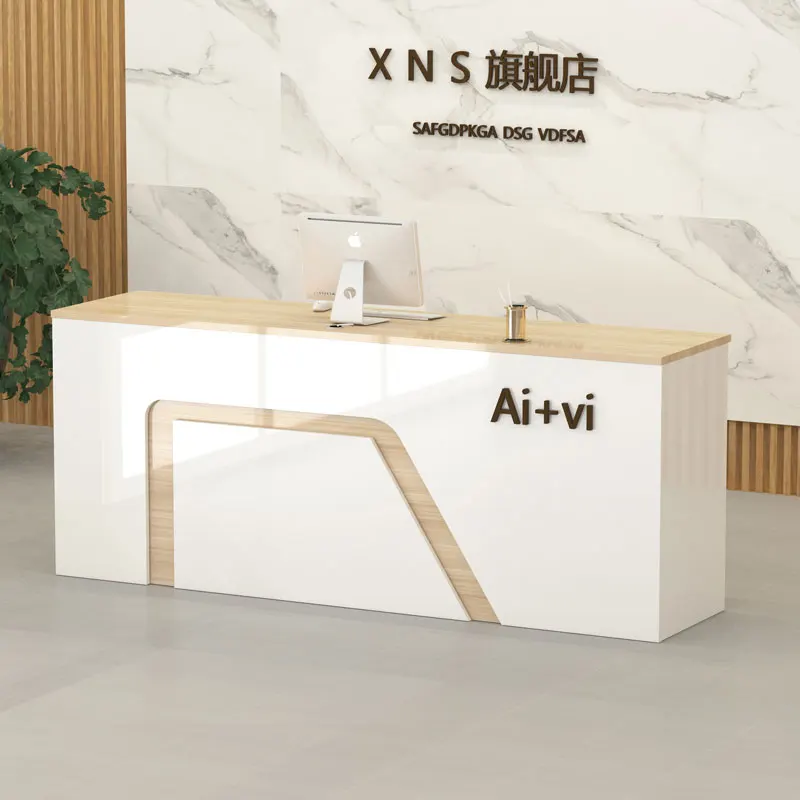 Salon Supermarket Cashier Counter Reception Cafe Bar Cashier Counter Restaurant Checkout Kassen Schrank Luxury Furniture ccc fcc ce rohs kc 32 inch restaurant self payment kiosk nfc msr touch screen self checkout kiosk