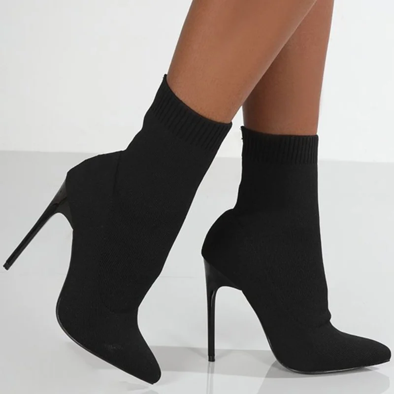 

Women Boots Women's Boots Slip On Ladies Shoes Soft Stiletto Ankle Boots Casual Fashion Winter Boot Female Plus Size Botas Mujer