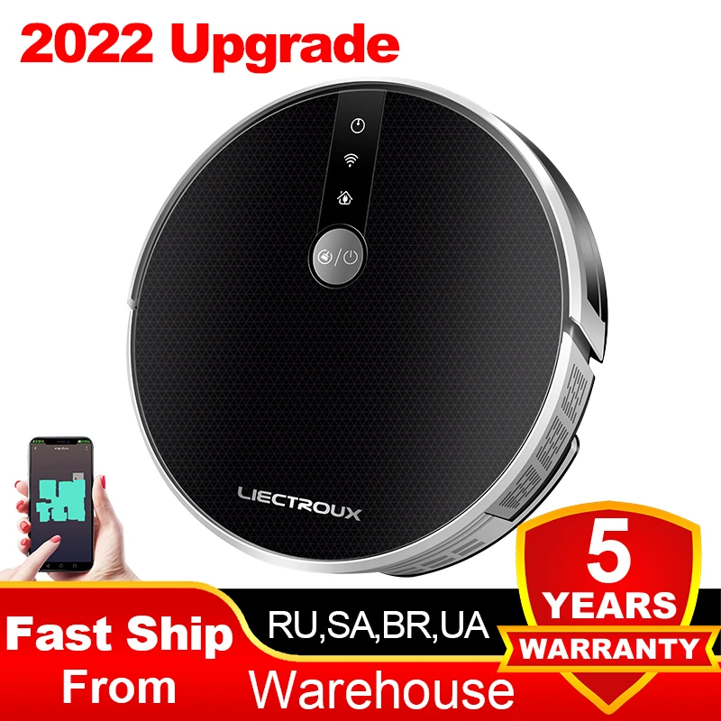 The Smartest Liectroux Robot Vacuum Cleaner C30b, 6000pa Suction, Map Navigation With Memory