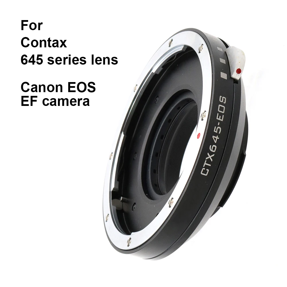 Ctx645-Eos Per Obiettivo Di Medio Formato Contax Serie 645 E Anello Adattatore Per Montaggio Su Fotocamera Canon Eos Ef / Ef-S Con Anello Di Apertura