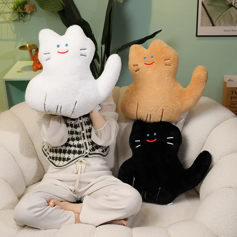 

1pc 40CM Cute Sitting Posture Prone Cat Plush Toy Throw Pillow Soft Comfortable Sofa Cushion Kawaii Decor Gift For Friends
