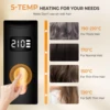 Wireless Comb Hot Selling USB Rechargeable Wireless Electric Iron Light Weight Hair Straighten Brush Hair Straightening Curling 3