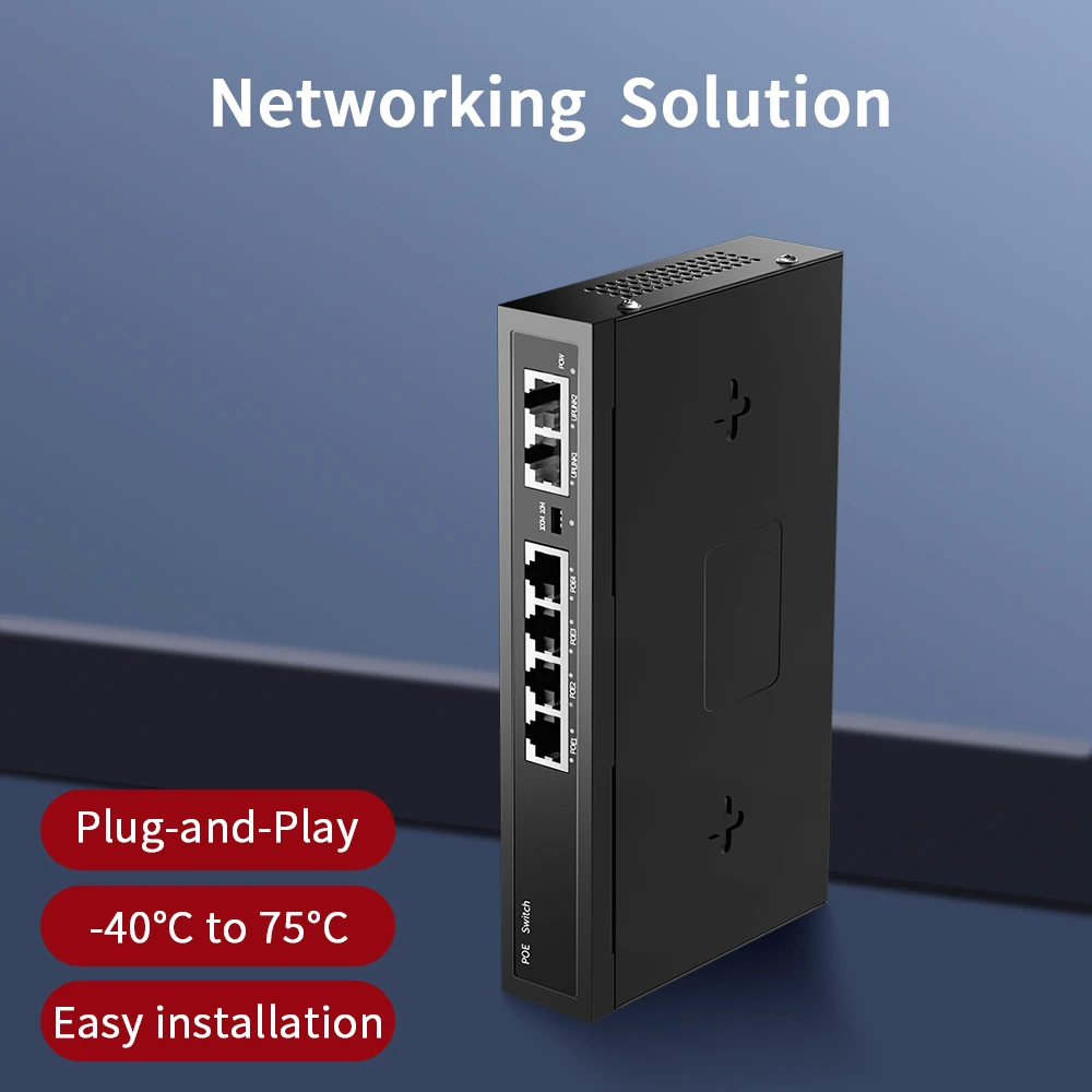 4/6/8Ports POE Switch 100Mbps Smart IP Switch POE Standard RJ45 Injector Switcher With Dial Code for IP Camera/NVR/Wireless AP smart switch zigbee gateway smart gateway zigbee adapter