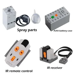 DIY Building Blocks Electric Motor Sprayer for High-Tech Train Car Parts (Kit 1)