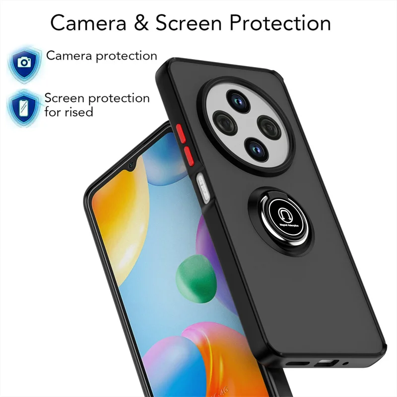Rugged Shockproof Case with Magnetic Ring and Car Holder