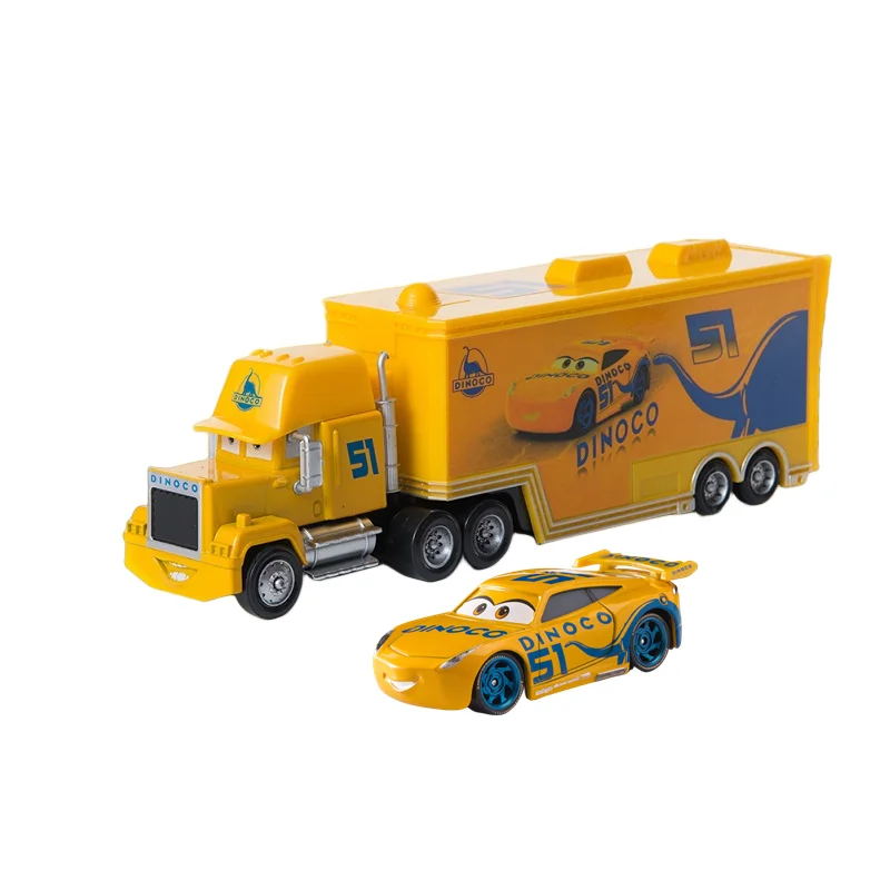 Disney Pixar Cars 2 3 Toys Lightning McQueen Jackson Storm Mack Uncle Container Truck Diecast Model Car Toy Childrenr Gift