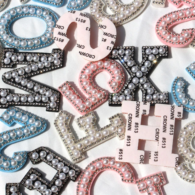 Rhinestone Letters Clothing  Rhinestone Letter Sticker Iron - Iron Clothes  A-z 26pc - Aliexpress