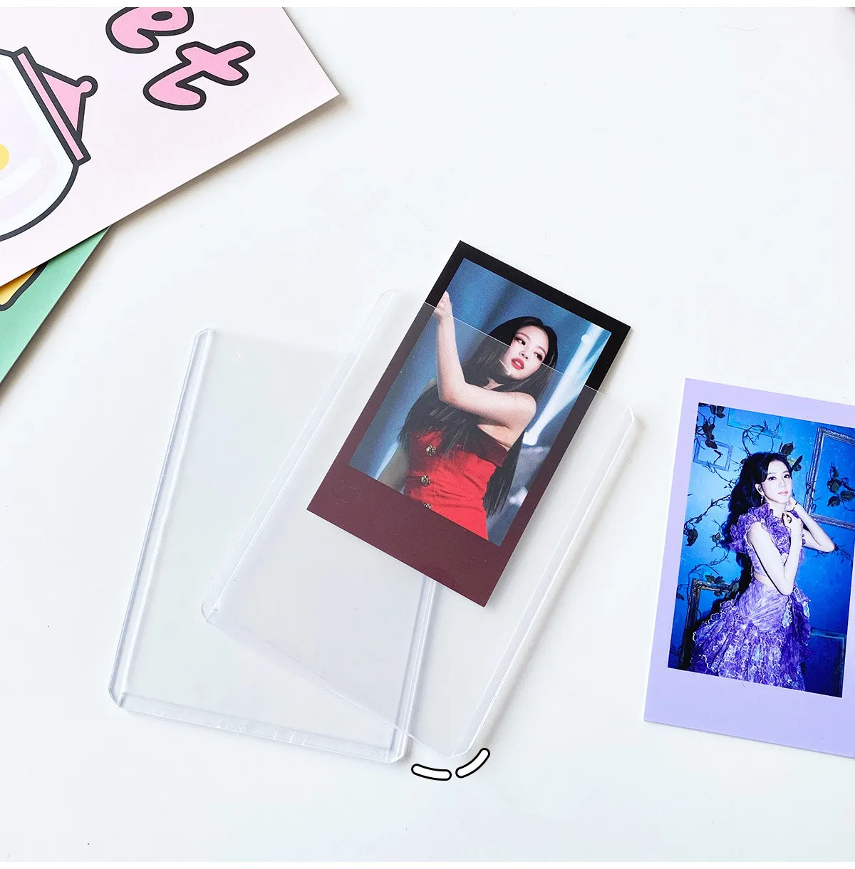  4 x 6 Inches Acrylic Post Card Photo Holders Rigid Plastic  Cards Sleeve Protectors Clear Acrylic Sleeve for Cards Baseball Card Sports  Cards Photos Postcard (60) : Office Products