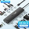 Lemorele TC96 USB Hub USB 3.1 Dock Station USBC to Dual HDMI 4K 10Gpbs Type-C Adapter VGA USBC 3.1Gigabit Ethernet for Mac Win 1