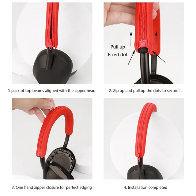 소니 WH-1000XM5 헤드셋의 착용감과 보호를 업그레이드하는 실리콘 헤드밴드 커버