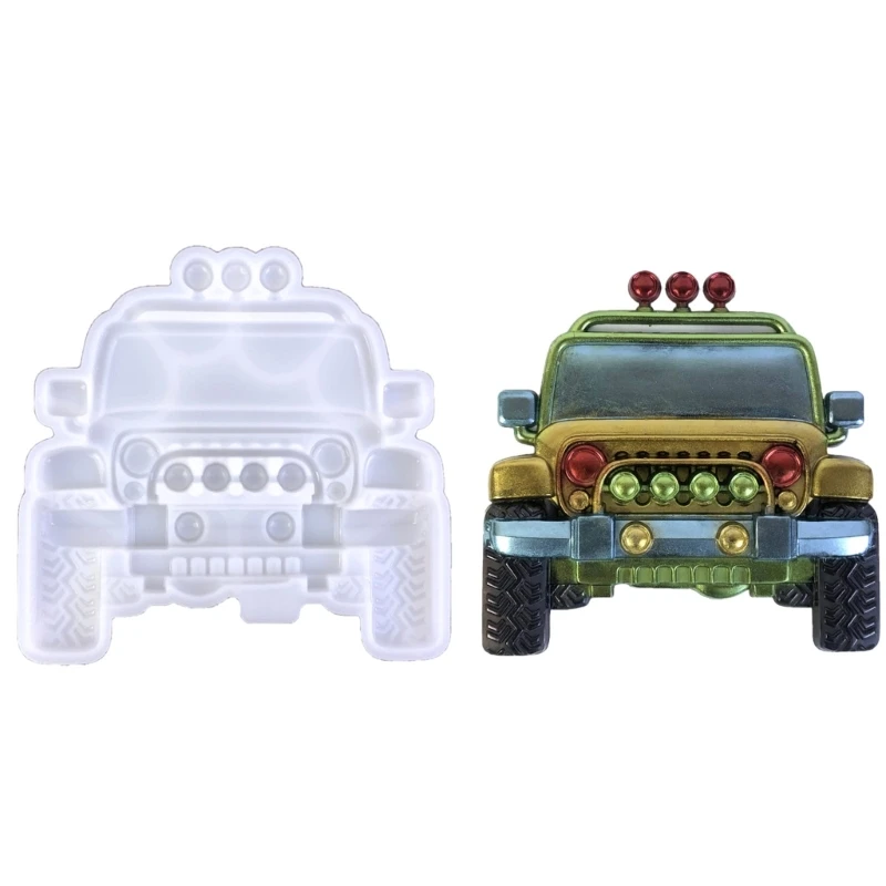 

E0BF Wall Hanging Epoxy Resin Mold 3D Car Hanging Ornaments Silicone Mould DIY Craft