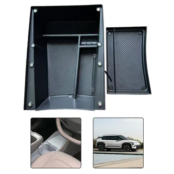 For Kia EV3 Armrest Under Storage Box Organizer Holder Tray Car Central Stowing Packing Central Armrest Control Storage Tray 1