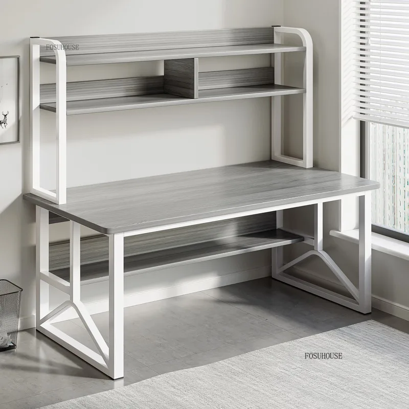 Nordic Modern Computer Desks Home Bookshelf Integrated Table Desktop Gaming Desks Simple Student Writing Desk Office Furniture Z
