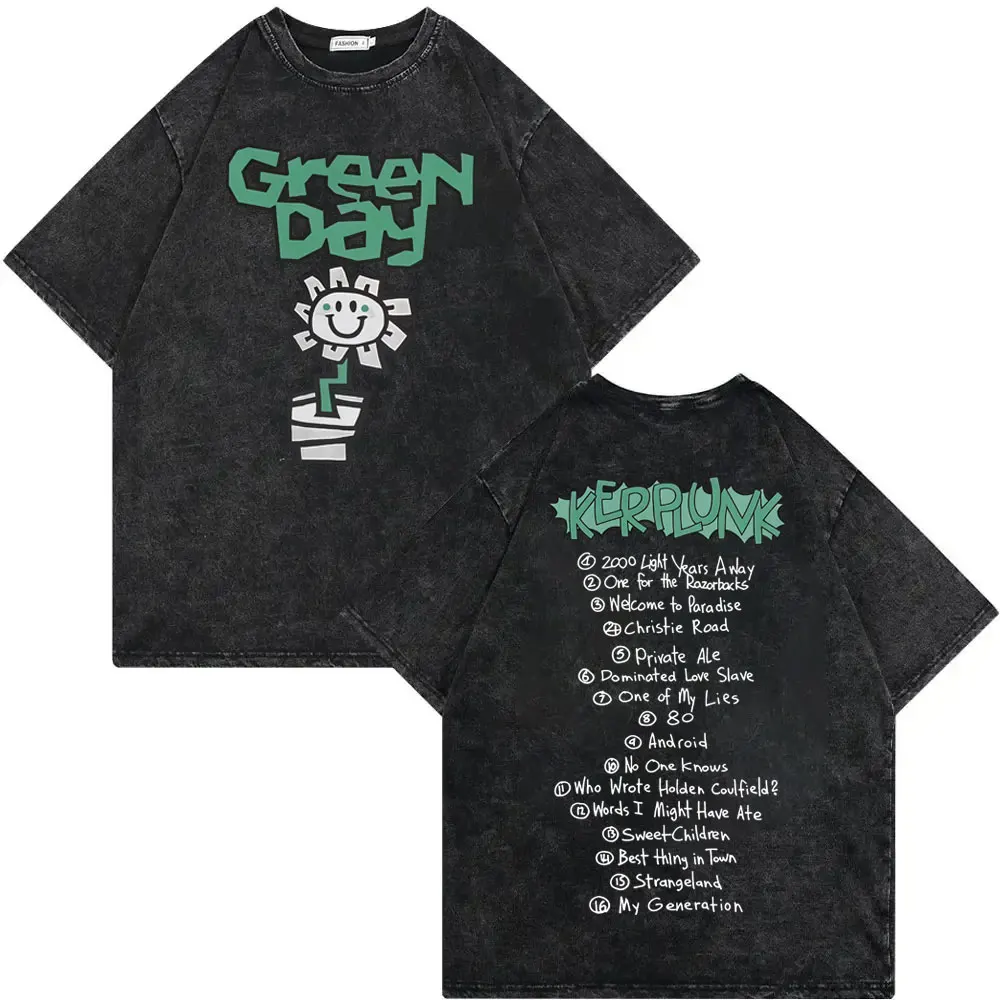 Green Day TOUR 2025 Tシャツ Lサイズ Rock Band Green Day Tour 2025 Merch T Shirt Fashion Rock