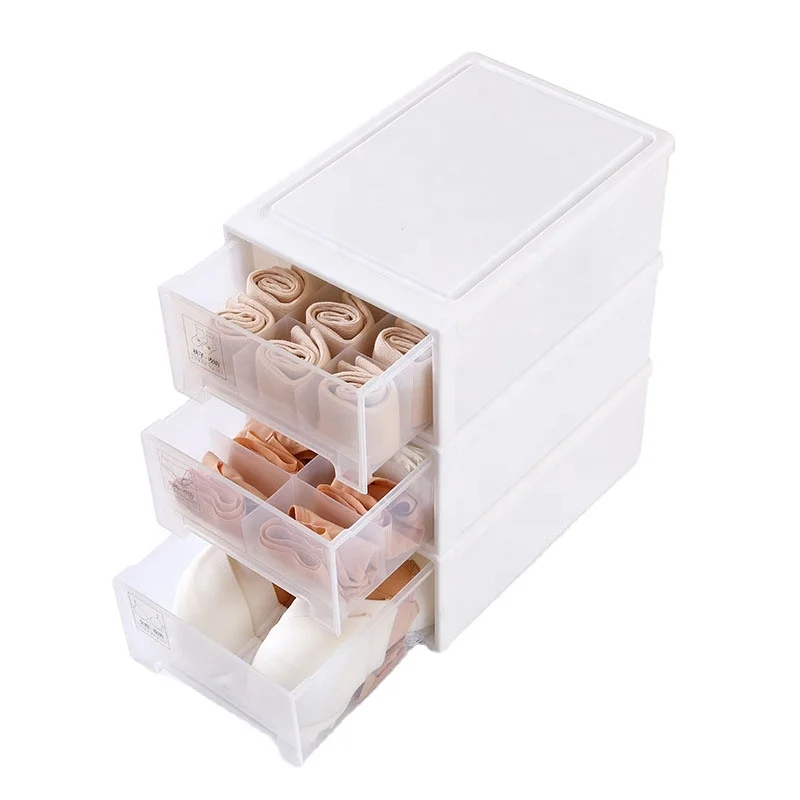 

Large Three-piece Underwear Drawer Bra Organizer Wardrobe Storage Box