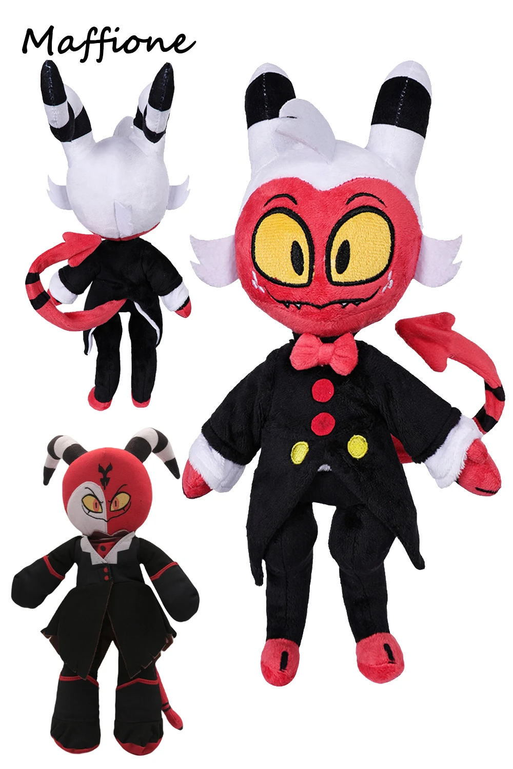 Moxxie Plush Plushies Cartoon Evil Boss Cosplay Helluva 36CM Figurine Props Xmas Birthday Gifts Mascot Child Adult Home Decor plush toy,plush doll