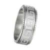 Titanium Steel Ring Decompression Anti-anxiety Rotating Ruyi Great Wall Pattern Fashion Couple Ring Jewelry 6