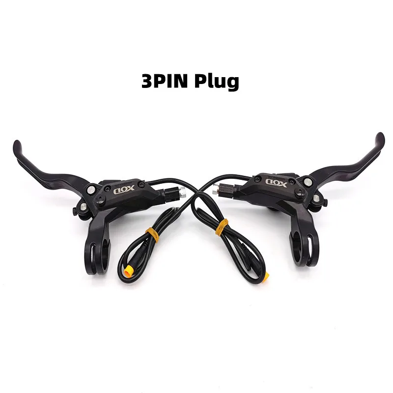Paire De Leviers De Frein Électriques Pour Vélo Électrique - 2 Fils, Alliage D'Aluminium - Universel Guidon 22.5mm - Coupe Circuit Moteur