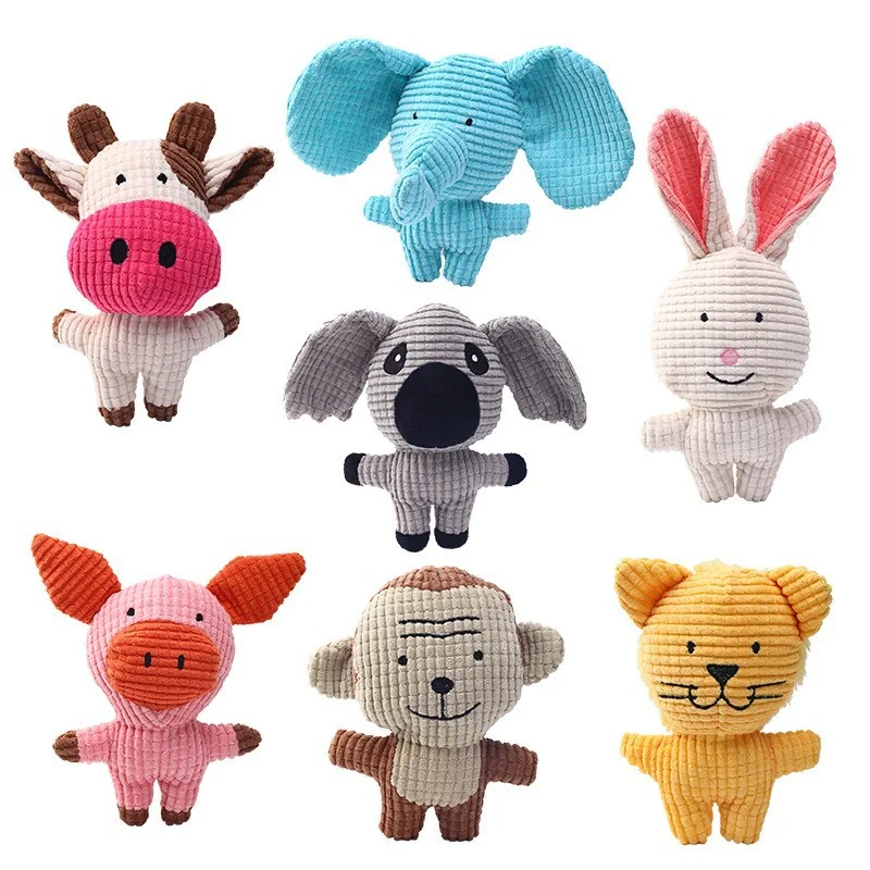 

Cute Animals Plush Dog Toys Funny Squeaky Pet Puppy Chew Bite Interactive Toy Pets Dogs Sounding Accessories Supplies