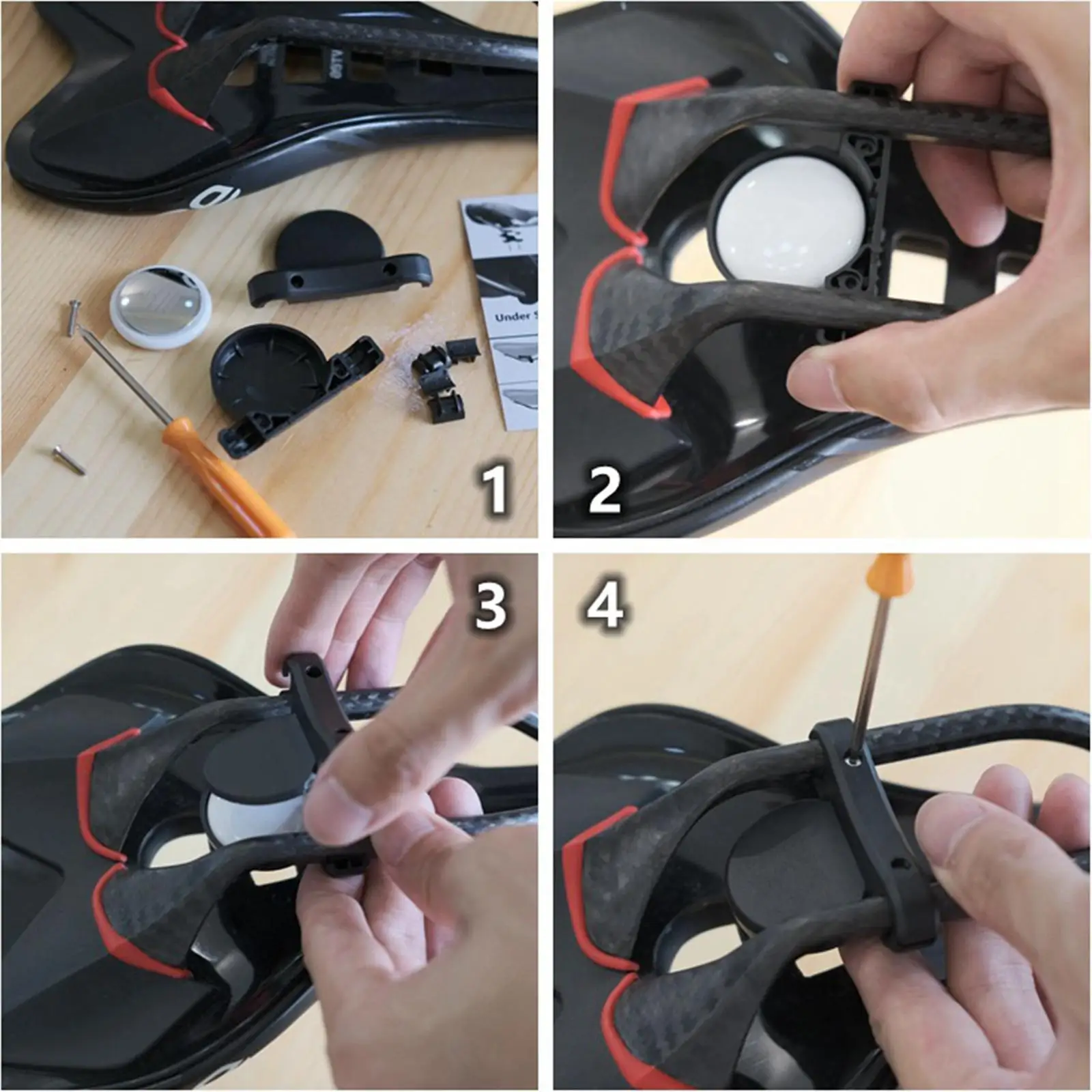 Bike Holder Bracket Mini Bike Holder Bracket Protective Air Tag Anti-theft Gps Tracking Bicycle Water Bottle Mount Protect Slelf For Airtag