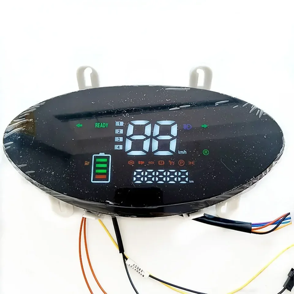 Display LCD Tachimetro Per Bici Elettrica 48V-72V Con Indicatore Batteria E Marce - Foto 2