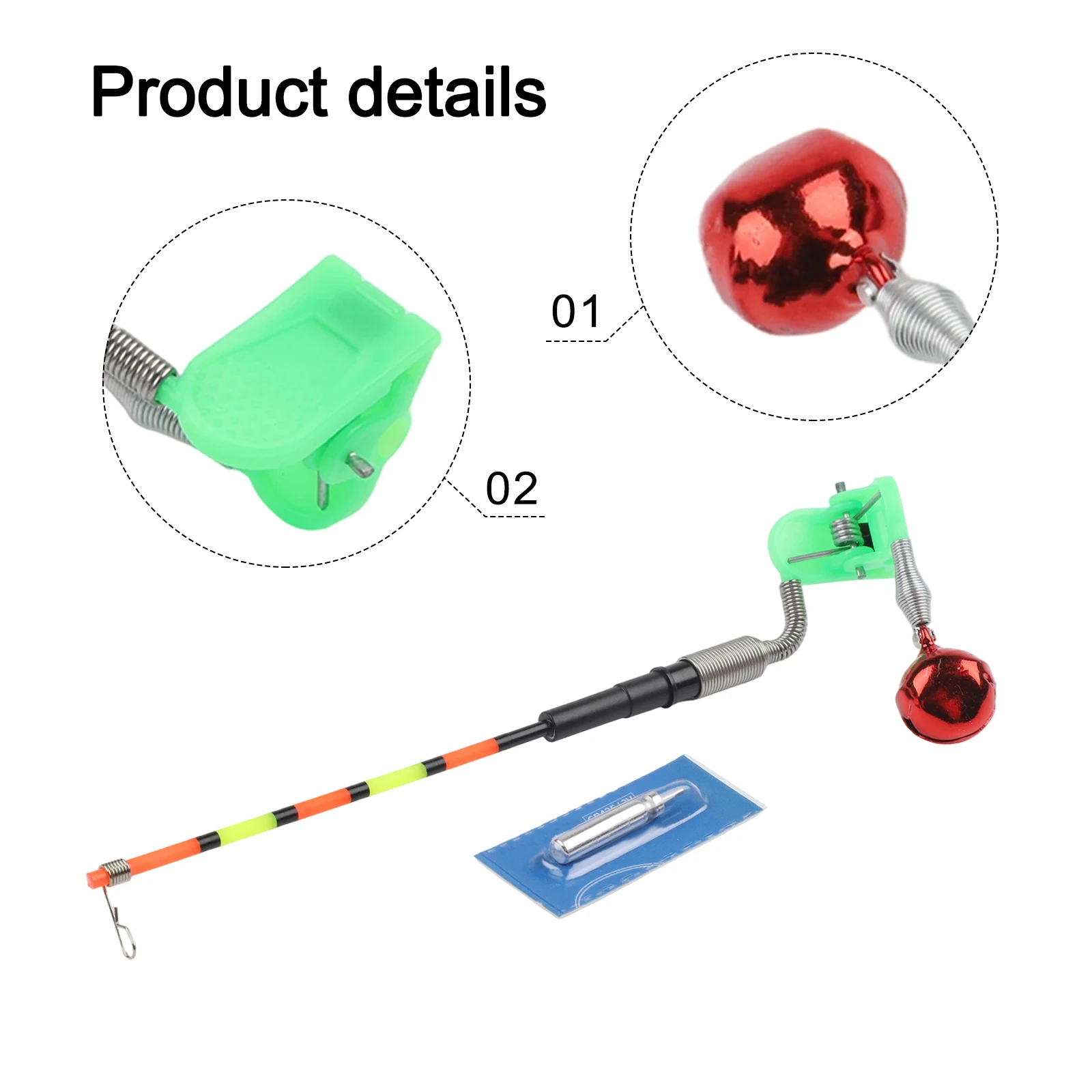 Enhanced LED Fishing Alarm Float with Color-Changing Night Glow and Bite Indicator