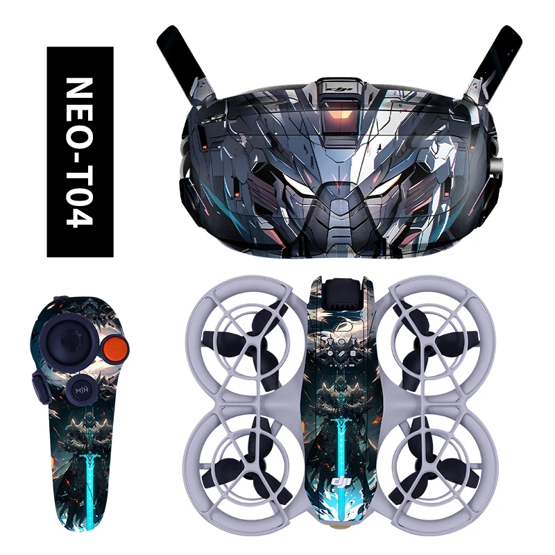 Decorative Film For DJI NEO Protection Stickers Colorful Pad Pasting PVC Anti-scratch Skin For Goggles N3/RC Motion 3 Accessory Drone Accessories Goggles Replacement Parts