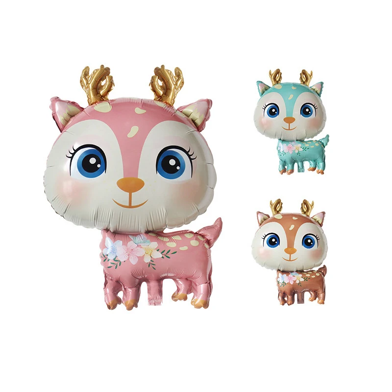 

5 шт., фольгированные воздушные шары в виде оленя