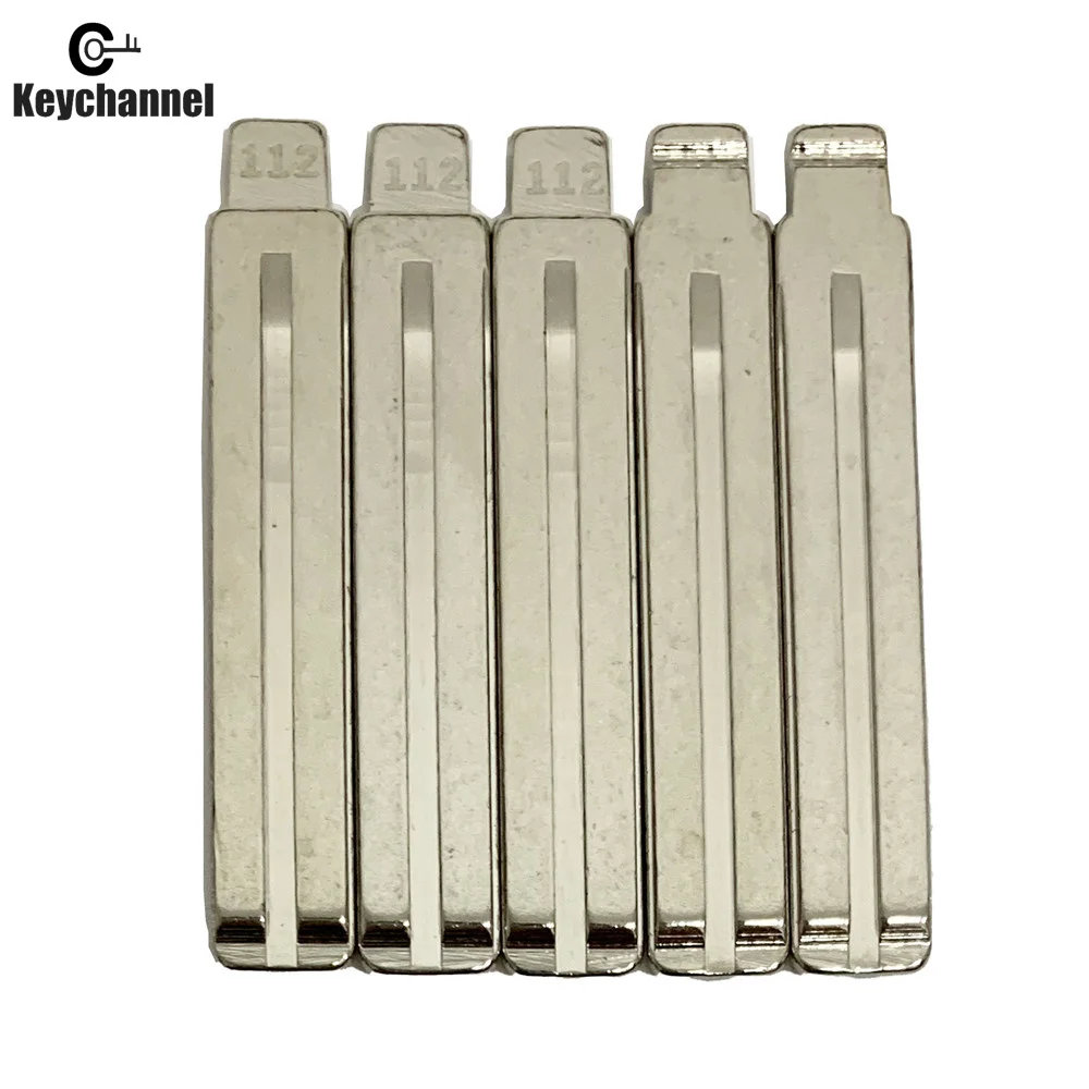 Car Key Keychannel 10PCS/LOT #112 Original Metal Car Key Blade Hy22 TOY48 TOY40 Uncut Blank for Hyundai IX45 New SantaFe Replament Key