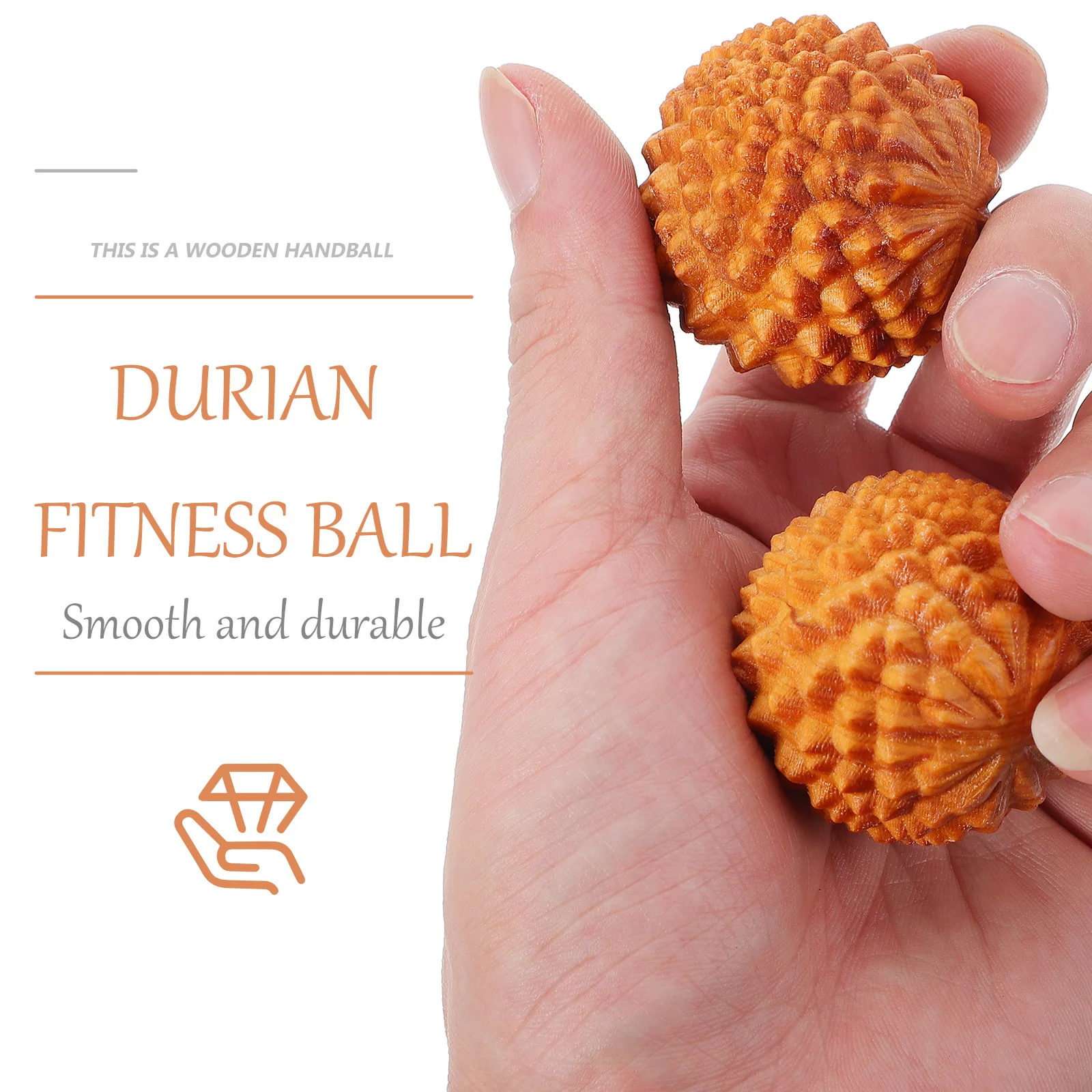 2pcs Wooden Acupressure Massage Balls 4