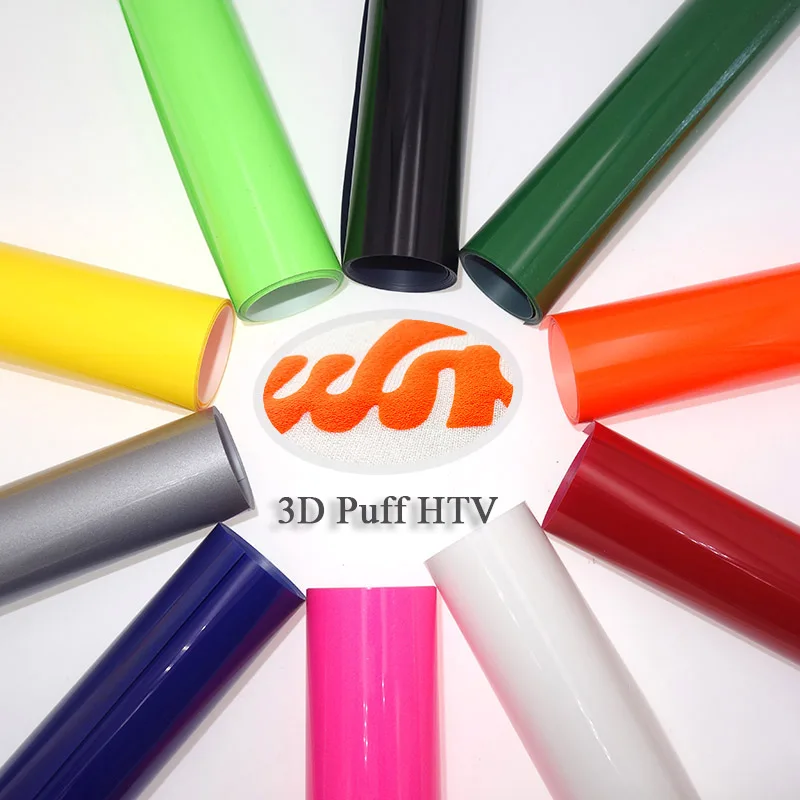 3D Puff PU Heat Transfer Vinyl, Easy Cut & Weed