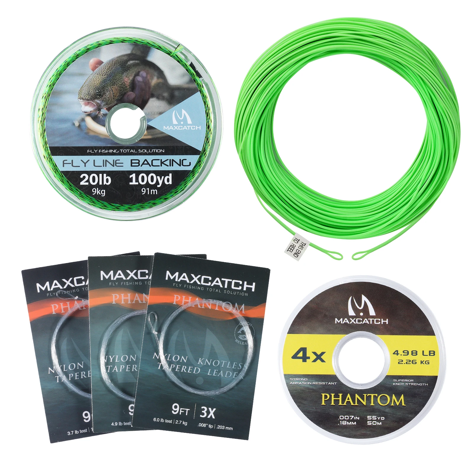 Premium Weight Forward Floating Fly Fishing Line with Dual Welded Loops - 100FT
