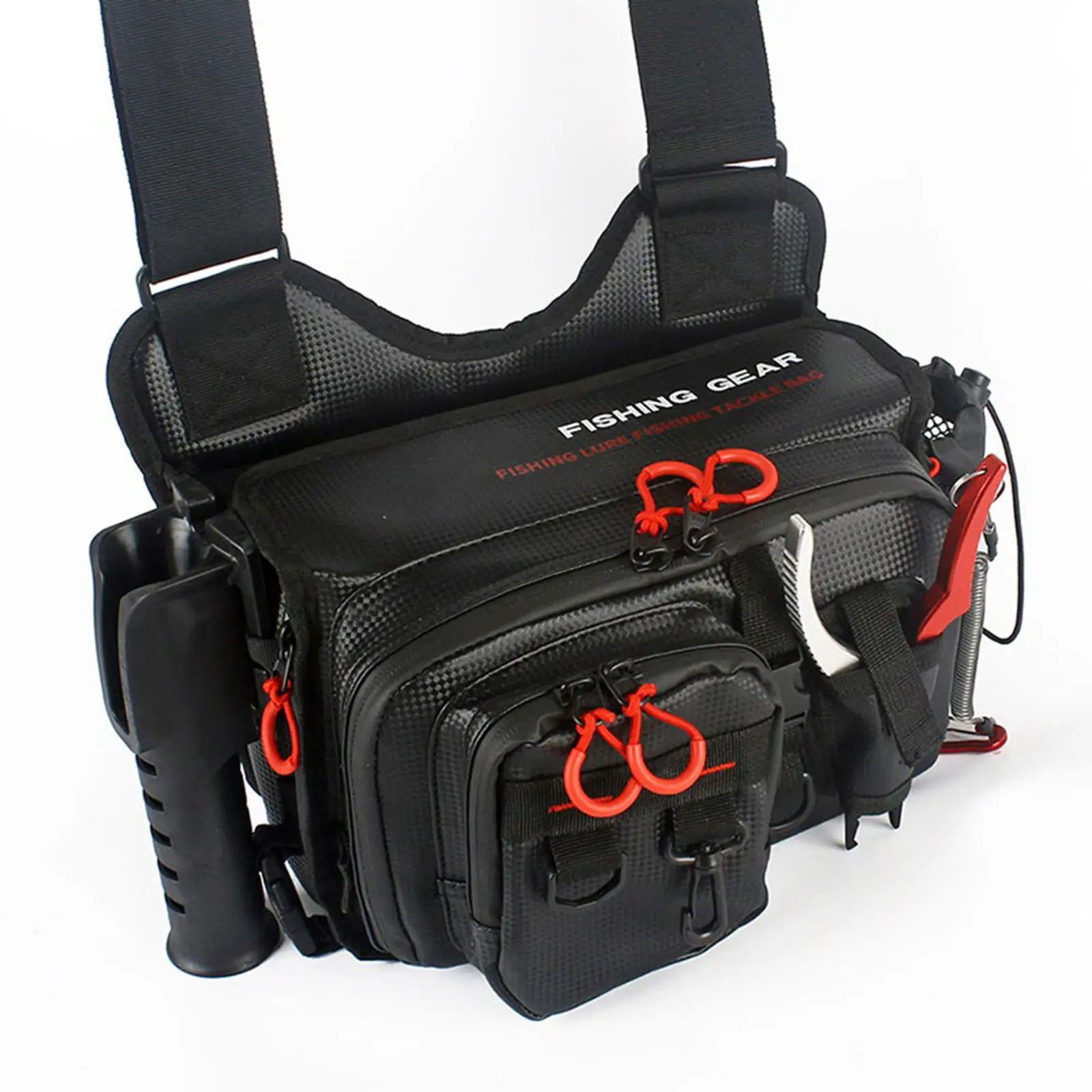 Lure Bag Shoulder Bag Handbag Fishing Tackle Bag for Outdoor Hiking Camping