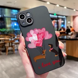 Adorable Dachshund Cartoon Dog Phone Case - Soft Protective Cover - Motorola Edge S30 (M - C1723T1)