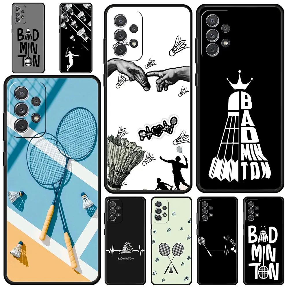 Badminton-Themed Protective Phone Case Cover