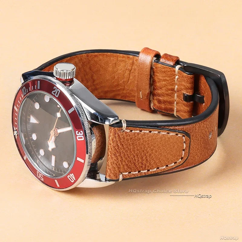 Universal Leather Quick Release Watch Band - Stylish Replacement Strap