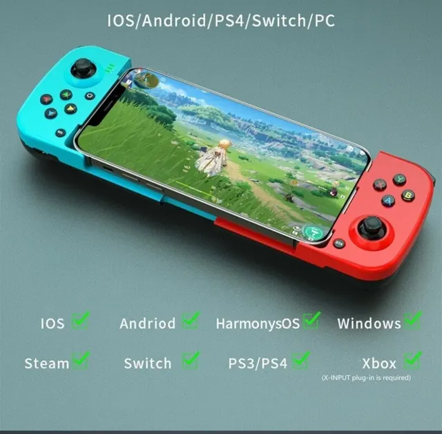 Gamepad telescópico para Apple IOS Android PUBG Switch PS4 Stretch Wireless BT 5,0 Phone Comer Pollo Juego Joystick - Image 2