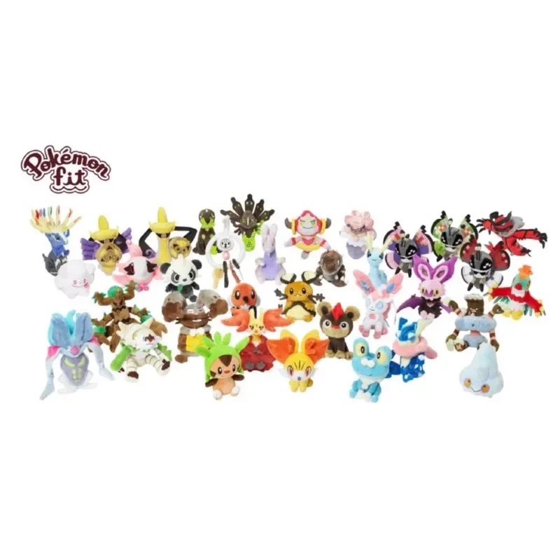 In Stock Original Genuine Pokemon Fit Vol.7 Sylveon Dedenne Hawlucha Goomy Goodra Authentic Model Animation Character Toy