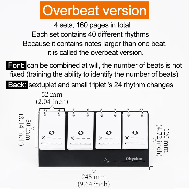 Rhythm Practice Card Visual Music Flash Card Note Training Music Teaching Props For Musical Instrument Piano Drum Guitar musical instruments accessories,music chord tool