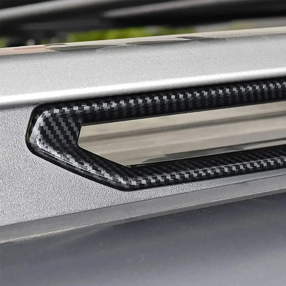 8-Piece Carbon Fiber Style Roof Rack Decorative Cover Set