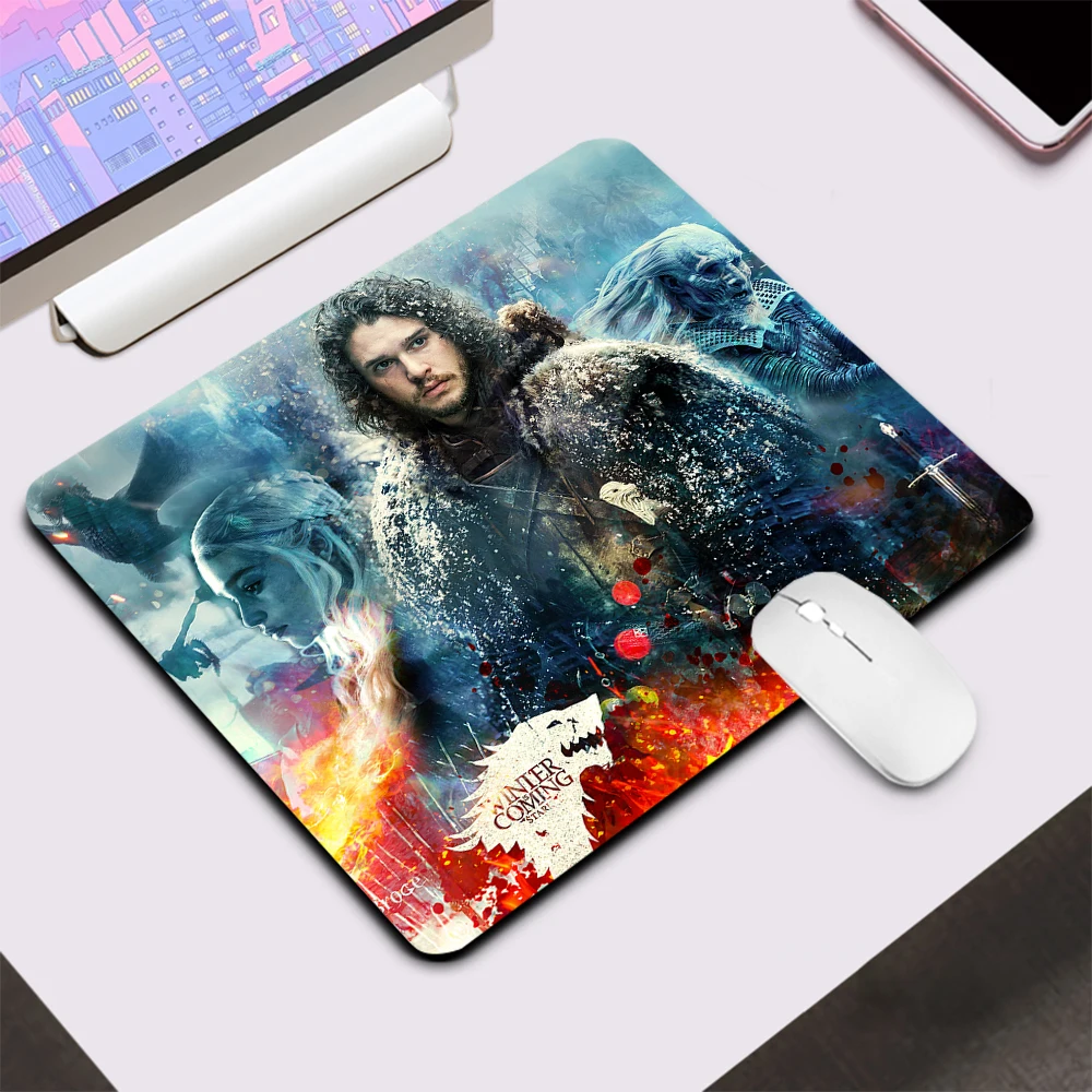 Tronos Game Small Gaming Mouse Pad Computer Office Mousepad Keyboard Pad Desk Mat Pc Gamer Mouse Mat Silicone Laptop Mausepad