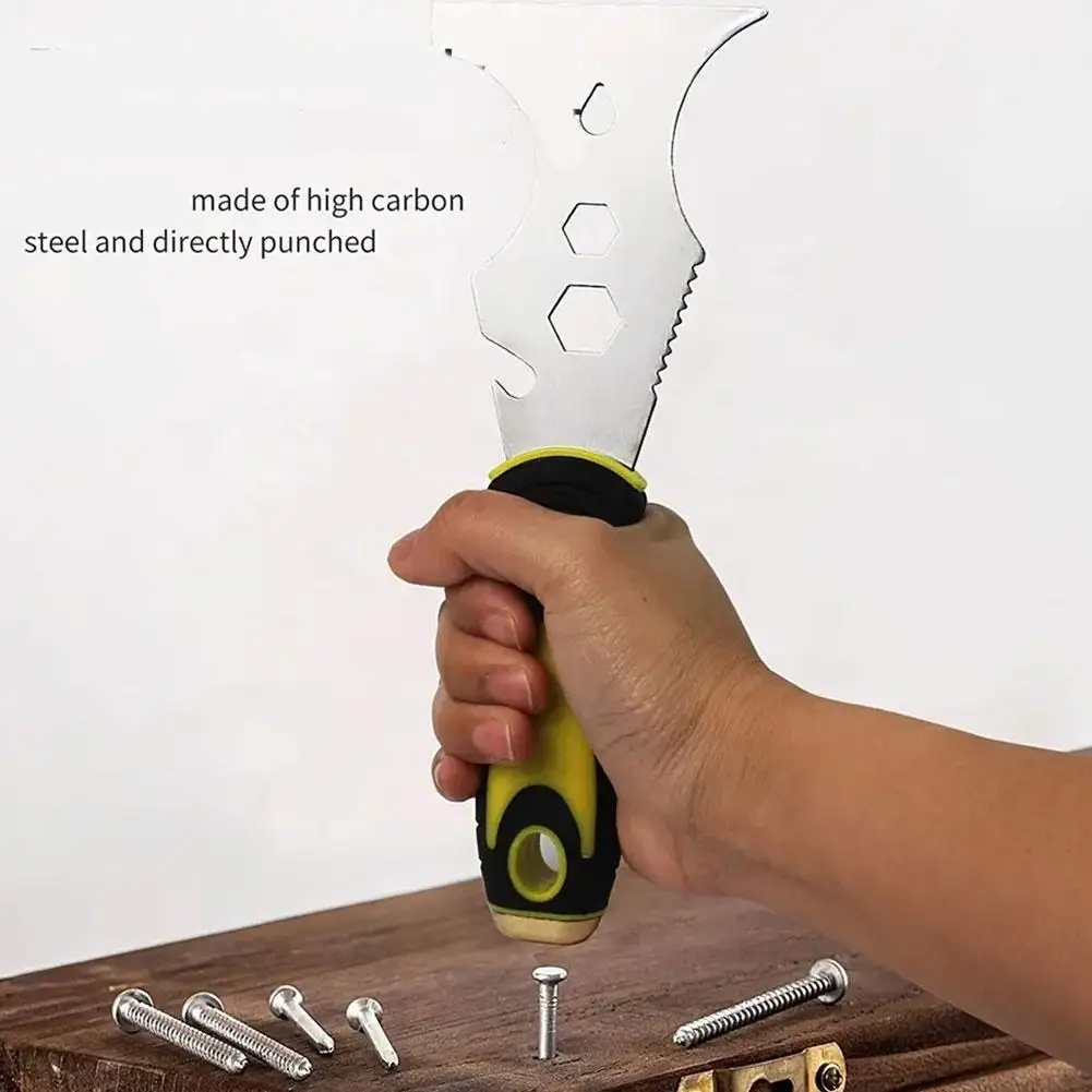 Putty Knife Scraper 15 IN 1 Multifunctional Stainless Steel Putty Knife Spatula Scraper Cleaning DIY