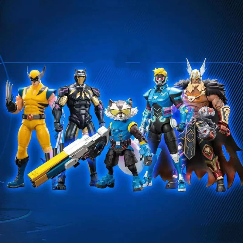 Hot Toys 1/10 Guardiani Della Galassia Action Figure Star Lord Rocket Raccoon Wolverine Thor Black Panthe